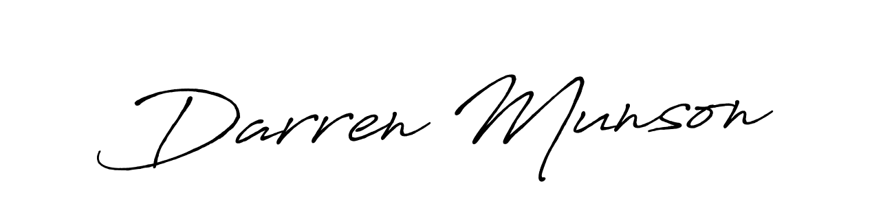 You should practise on your own different ways (Antro_Vectra_Bolder) to write your name (Darren Munson) in signature. don't let someone else do it for you. Darren Munson signature style 7 images and pictures png