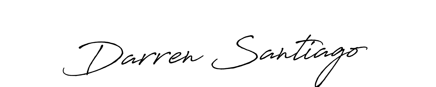 How to Draw Darren Santiago signature style? Antro_Vectra_Bolder is a latest design signature styles for name Darren Santiago. Darren Santiago signature style 7 images and pictures png