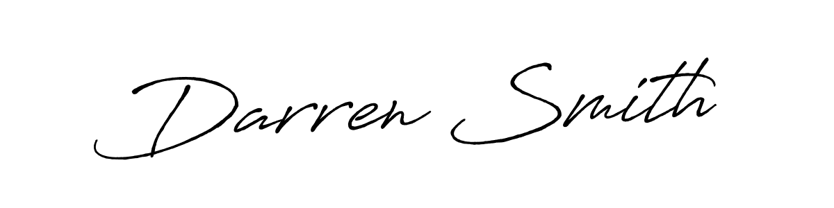 Darren Smith stylish signature style. Best Handwritten Sign (Antro_Vectra_Bolder) for my name. Handwritten Signature Collection Ideas for my name Darren Smith. Darren Smith signature style 7 images and pictures png