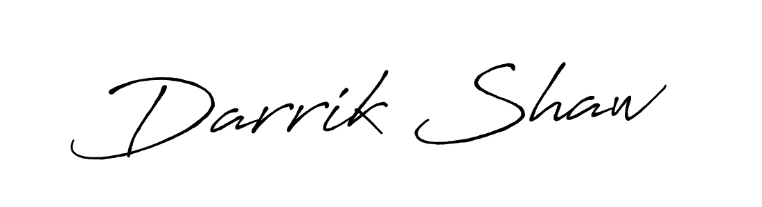 Make a beautiful signature design for name Darrik Shaw. Use this online signature maker to create a handwritten signature for free. Darrik Shaw signature style 7 images and pictures png