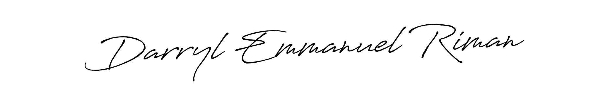 Once you've used our free online signature maker to create your best signature Antro_Vectra_Bolder style, it's time to enjoy all of the benefits that Darryl Emmanuel Riman name signing documents. Darryl Emmanuel Riman signature style 7 images and pictures png