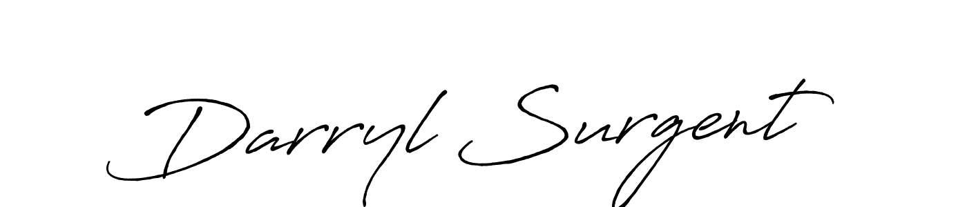 Once you've used our free online signature maker to create your best signature Antro_Vectra_Bolder style, it's time to enjoy all of the benefits that Darryl Surgent name signing documents. Darryl Surgent signature style 7 images and pictures png