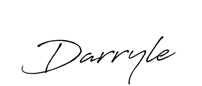 Design your own signature with our free online signature maker. With this signature software, you can create a handwritten (Antro_Vectra_Bolder) signature for name Darryle. Darryle signature style 7 images and pictures png