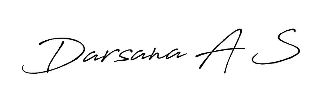 It looks lik you need a new signature style for name Darsana A S. Design unique handwritten (Antro_Vectra_Bolder) signature with our free signature maker in just a few clicks. Darsana A S signature style 7 images and pictures png