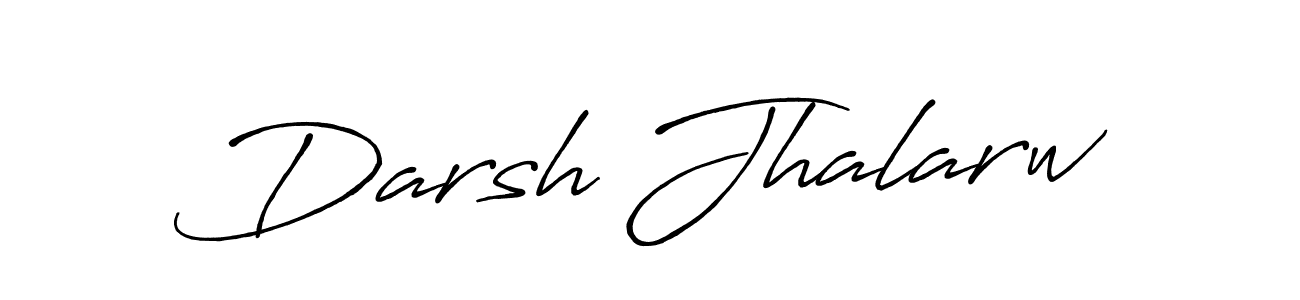 Create a beautiful signature design for name Darsh Jhalarw. With this signature (Antro_Vectra_Bolder) fonts, you can make a handwritten signature for free. Darsh Jhalarw signature style 7 images and pictures png