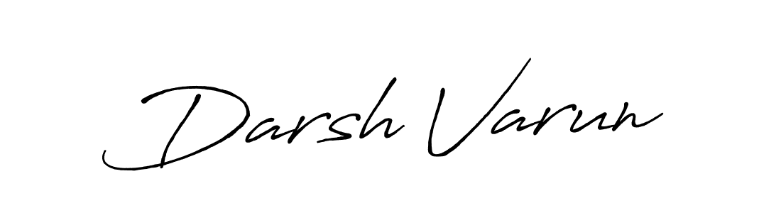 Antro_Vectra_Bolder is a professional signature style that is perfect for those who want to add a touch of class to their signature. It is also a great choice for those who want to make their signature more unique. Get Darsh Varun name to fancy signature for free. Darsh Varun signature style 7 images and pictures png