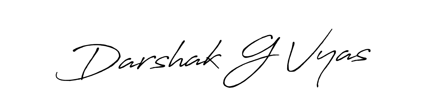 Also You can easily find your signature by using the search form. We will create Darshak G Vyas name handwritten signature images for you free of cost using Antro_Vectra_Bolder sign style. Darshak G Vyas signature style 7 images and pictures png