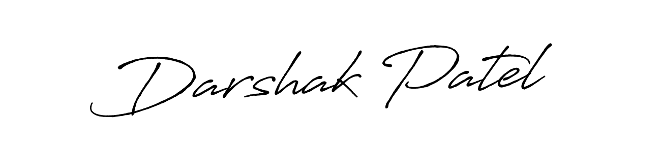 Make a beautiful signature design for name Darshak Patel. Use this online signature maker to create a handwritten signature for free. Darshak Patel signature style 7 images and pictures png
