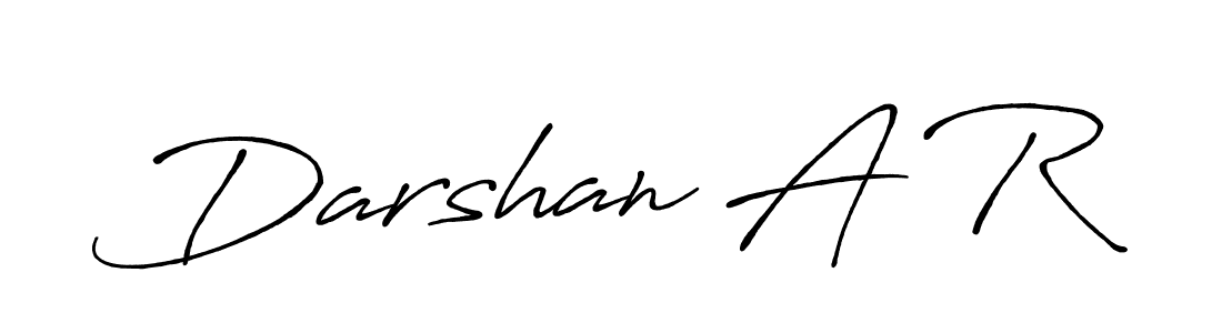 The best way (Antro_Vectra_Bolder) to make a short signature is to pick only two or three words in your name. The name Darshan A R include a total of six letters. For converting this name. Darshan A R signature style 7 images and pictures png