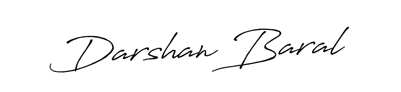 Also we have Darshan Baral name is the best signature style. Create professional handwritten signature collection using Antro_Vectra_Bolder autograph style. Darshan Baral signature style 7 images and pictures png