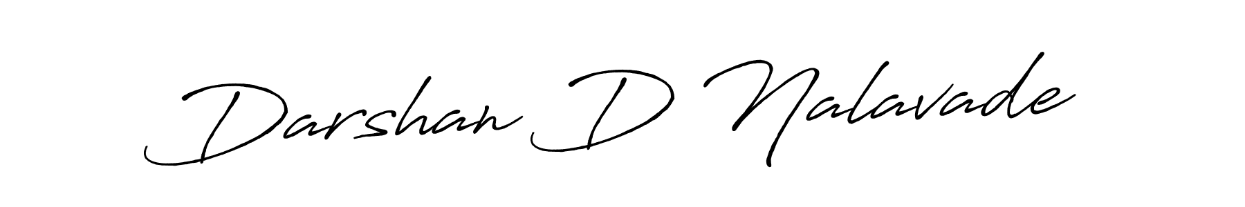 How to make Darshan D Nalavade name signature. Use Antro_Vectra_Bolder style for creating short signs online. This is the latest handwritten sign. Darshan D Nalavade signature style 7 images and pictures png