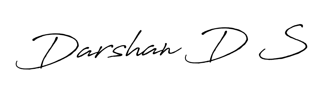 Design your own signature with our free online signature maker. With this signature software, you can create a handwritten (Antro_Vectra_Bolder) signature for name Darshan D S. Darshan D S signature style 7 images and pictures png