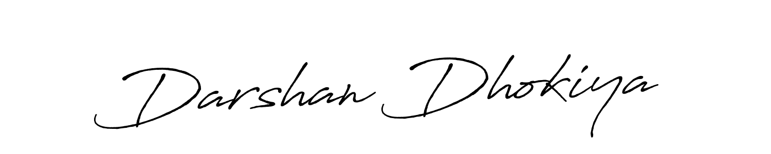 Darshan Dhokiya stylish signature style. Best Handwritten Sign (Antro_Vectra_Bolder) for my name. Handwritten Signature Collection Ideas for my name Darshan Dhokiya. Darshan Dhokiya signature style 7 images and pictures png