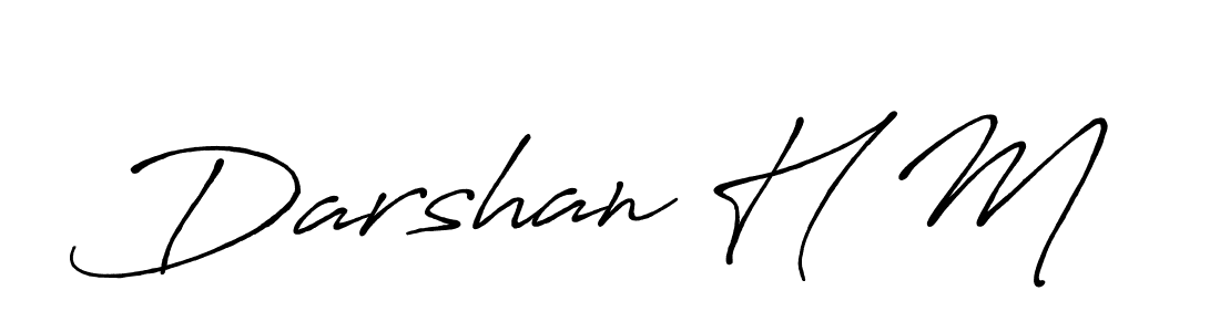 Make a beautiful signature design for name Darshan H M. Use this online signature maker to create a handwritten signature for free. Darshan H M signature style 7 images and pictures png