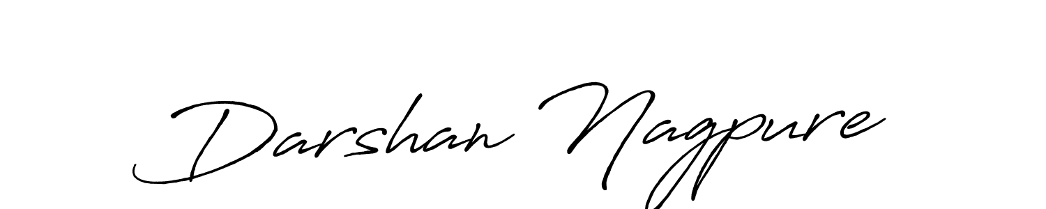 Make a beautiful signature design for name Darshan Nagpure. With this signature (Antro_Vectra_Bolder) style, you can create a handwritten signature for free. Darshan Nagpure signature style 7 images and pictures png