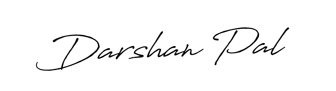 Make a beautiful signature design for name Darshan Pal. With this signature (Antro_Vectra_Bolder) style, you can create a handwritten signature for free. Darshan Pal signature style 7 images and pictures png