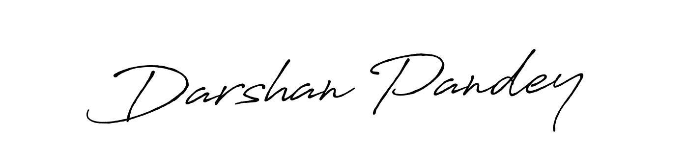 How to make Darshan Pandey name signature. Use Antro_Vectra_Bolder style for creating short signs online. This is the latest handwritten sign. Darshan Pandey signature style 7 images and pictures png