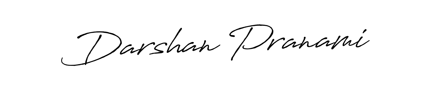 How to make Darshan Pranami signature? Antro_Vectra_Bolder is a professional autograph style. Create handwritten signature for Darshan Pranami name. Darshan Pranami signature style 7 images and pictures png