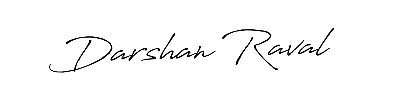 Make a beautiful signature design for name Darshan Raval. With this signature (Antro_Vectra_Bolder) style, you can create a handwritten signature for free. Darshan Raval signature style 7 images and pictures png