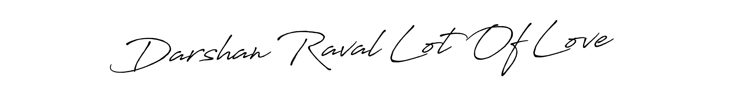 How to make Darshan Raval Lot Of Love name signature. Use Antro_Vectra_Bolder style for creating short signs online. This is the latest handwritten sign. Darshan Raval Lot Of Love signature style 7 images and pictures png