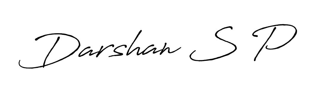 Design your own signature with our free online signature maker. With this signature software, you can create a handwritten (Antro_Vectra_Bolder) signature for name Darshan S P. Darshan S P signature style 7 images and pictures png