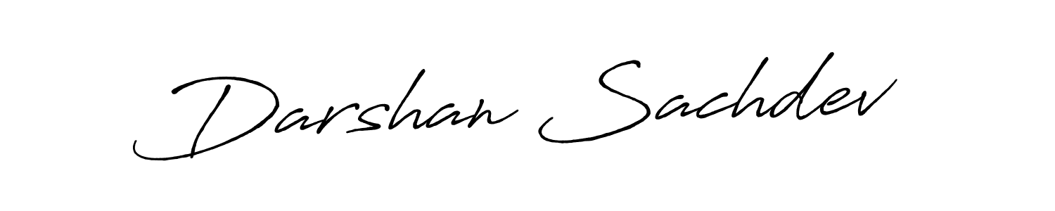 Use a signature maker to create a handwritten signature online. With this signature software, you can design (Antro_Vectra_Bolder) your own signature for name Darshan Sachdev. Darshan Sachdev signature style 7 images and pictures png