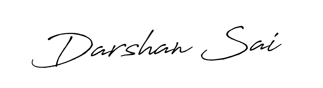 How to make Darshan Sai name signature. Use Antro_Vectra_Bolder style for creating short signs online. This is the latest handwritten sign. Darshan Sai signature style 7 images and pictures png