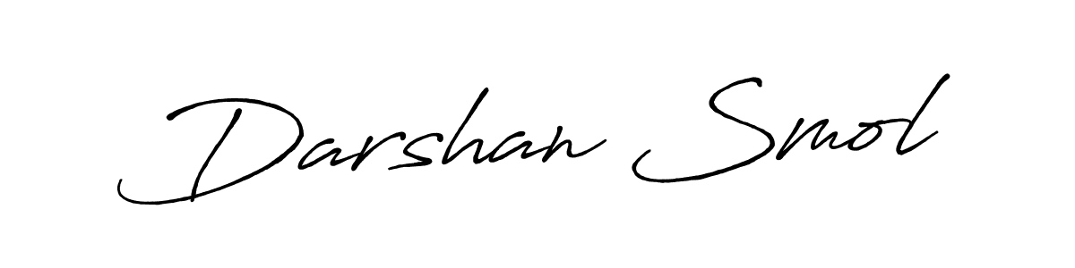 Darshan Smol stylish signature style. Best Handwritten Sign (Antro_Vectra_Bolder) for my name. Handwritten Signature Collection Ideas for my name Darshan Smol. Darshan Smol signature style 7 images and pictures png