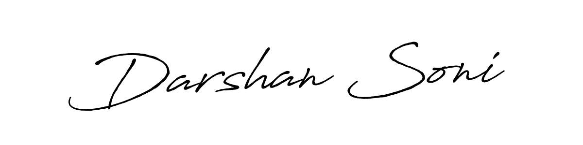 Use a signature maker to create a handwritten signature online. With this signature software, you can design (Antro_Vectra_Bolder) your own signature for name Darshan Soni. Darshan Soni signature style 7 images and pictures png