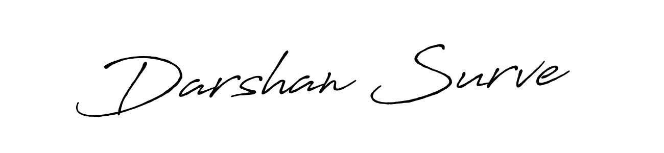 Design your own signature with our free online signature maker. With this signature software, you can create a handwritten (Antro_Vectra_Bolder) signature for name Darshan Surve. Darshan Surve signature style 7 images and pictures png