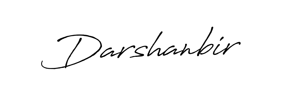 Make a beautiful signature design for name Darshanbir. With this signature (Antro_Vectra_Bolder) style, you can create a handwritten signature for free. Darshanbir signature style 7 images and pictures png