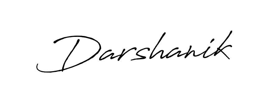 How to make Darshanik signature? Antro_Vectra_Bolder is a professional autograph style. Create handwritten signature for Darshanik name. Darshanik signature style 7 images and pictures png