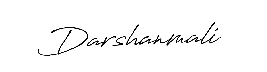 Make a beautiful signature design for name Darshanmali. With this signature (Antro_Vectra_Bolder) style, you can create a handwritten signature for free. Darshanmali signature style 7 images and pictures png