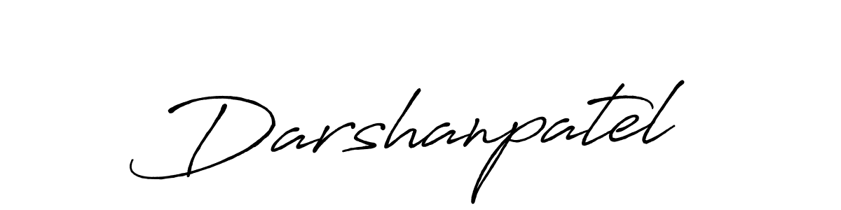 Darshanpatel stylish signature style. Best Handwritten Sign (Antro_Vectra_Bolder) for my name. Handwritten Signature Collection Ideas for my name Darshanpatel. Darshanpatel signature style 7 images and pictures png