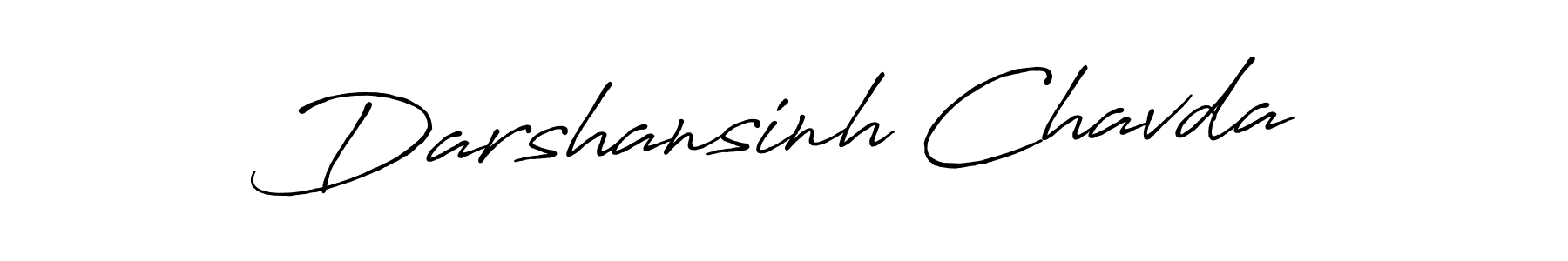 How to make Darshansinh Chavda name signature. Use Antro_Vectra_Bolder style for creating short signs online. This is the latest handwritten sign. Darshansinh Chavda signature style 7 images and pictures png