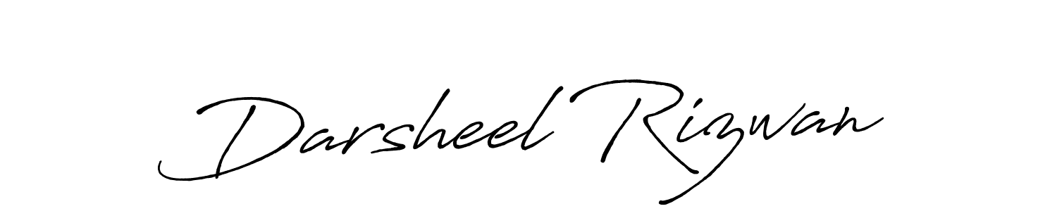 Make a beautiful signature design for name Darsheel Rizwan. Use this online signature maker to create a handwritten signature for free. Darsheel Rizwan signature style 7 images and pictures png