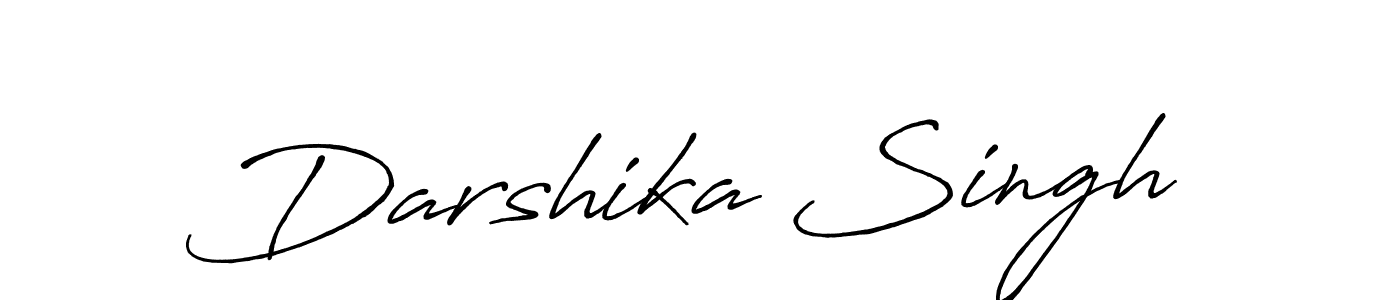 Create a beautiful signature design for name Darshika Singh. With this signature (Antro_Vectra_Bolder) fonts, you can make a handwritten signature for free. Darshika Singh signature style 7 images and pictures png