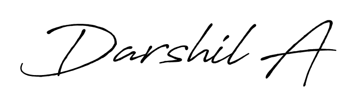 Download transparent PNG signature for name Darshil A styled with Antro_Vectra_Bolder font. Ready to paste directly into PDF and Word agreements. Darshil A signature style 7 images and pictures png