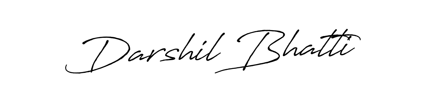 Darshil Bhatti stylish signature style. Best Handwritten Sign (Antro_Vectra_Bolder) for my name. Handwritten Signature Collection Ideas for my name Darshil Bhatti. Darshil Bhatti signature style 7 images and pictures png