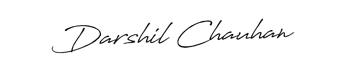 This is the best signature style for the Darshil Chauhan name. Also you like these signature font (Antro_Vectra_Bolder). Mix name signature. Darshil Chauhan signature style 7 images and pictures png