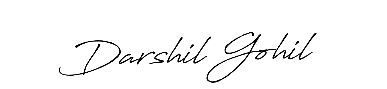 You should practise on your own different ways (Antro_Vectra_Bolder) to write your name (Darshil Gohil) in signature. don't let someone else do it for you. Darshil Gohil signature style 7 images and pictures png