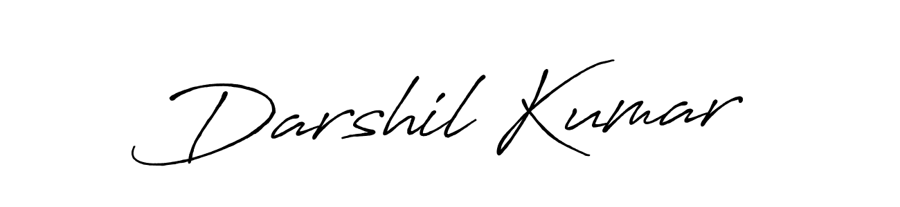 Create a beautiful signature design for name Darshil Kumar. With this signature (Antro_Vectra_Bolder) fonts, you can make a handwritten signature for free. Darshil Kumar signature style 7 images and pictures png