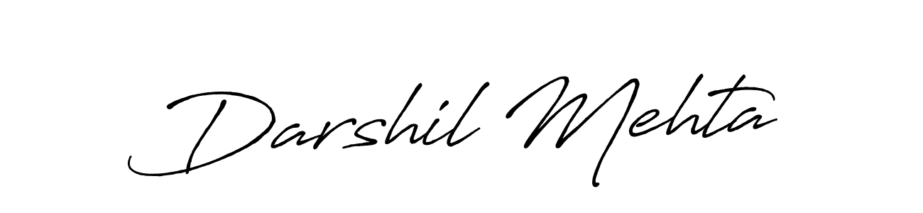 You should practise on your own different ways (Antro_Vectra_Bolder) to write your name (Darshil Mehta) in signature. don't let someone else do it for you. Darshil Mehta signature style 7 images and pictures png