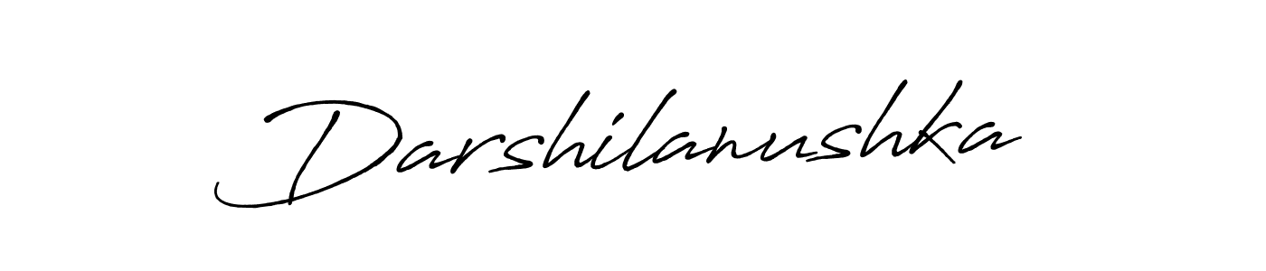 You should practise on your own different ways (Antro_Vectra_Bolder) to write your name (Darshilanushka) in signature. don't let someone else do it for you. Darshilanushka signature style 7 images and pictures png