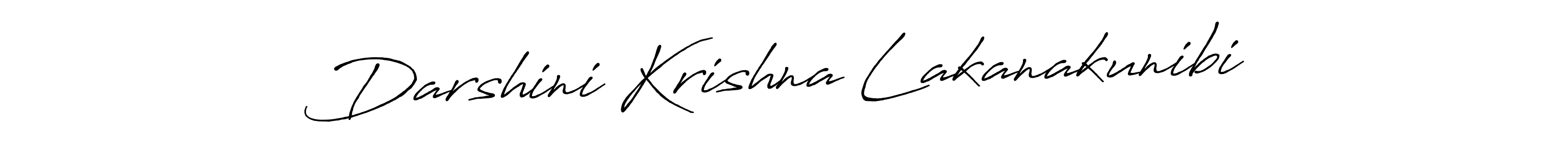 How to make Darshini Krishna Lakanakunibi name signature. Use Antro_Vectra_Bolder style for creating short signs online. This is the latest handwritten sign. Darshini Krishna Lakanakunibi signature style 7 images and pictures png