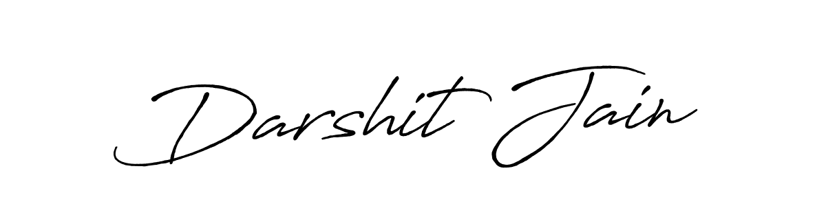 Darshit Jain stylish signature style. Best Handwritten Sign (Antro_Vectra_Bolder) for my name. Handwritten Signature Collection Ideas for my name Darshit Jain. Darshit Jain signature style 7 images and pictures png