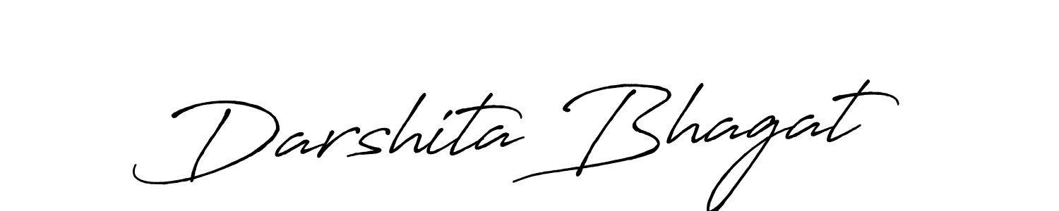 Darshita Bhagat stylish signature style. Best Handwritten Sign (Antro_Vectra_Bolder) for my name. Handwritten Signature Collection Ideas for my name Darshita Bhagat. Darshita Bhagat signature style 7 images and pictures png