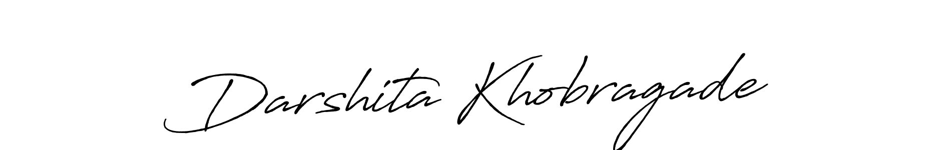 Design your own signature with our free online signature maker. With this signature software, you can create a handwritten (Antro_Vectra_Bolder) signature for name Darshita Khobragade. Darshita Khobragade signature style 7 images and pictures png