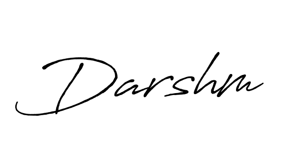 The best way (Antro_Vectra_Bolder) to make a short signature is to pick only two or three words in your name. The name Darshm include a total of six letters. For converting this name. Darshm signature style 7 images and pictures png