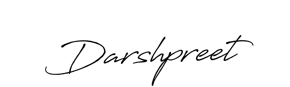 Make a beautiful signature design for name Darshpreet. With this signature (Antro_Vectra_Bolder) style, you can create a handwritten signature for free. Darshpreet signature style 7 images and pictures png